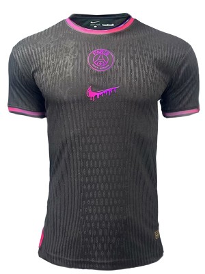 Paris saint-germain special player jersey black soccer uniform men's football kit sports top shirt 2024-2025